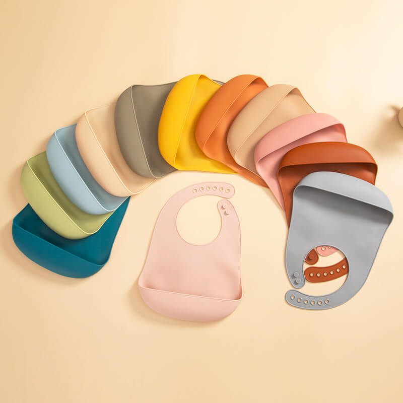 Bavoir Récupérateur Bébé Silicone Uni: 