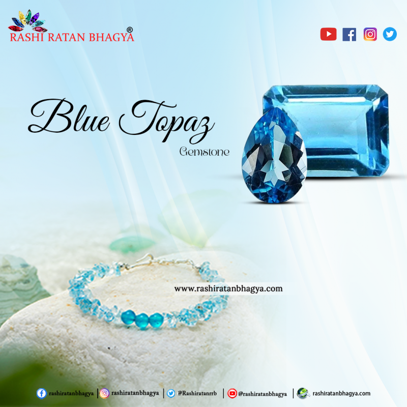 Get Original Blue Topaz Stone Online from Rashi Ratan Bhagya: 