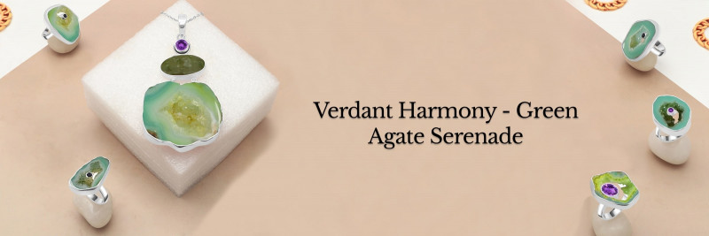 Green Agate Symphony: Nature's Harmony in Verdant Hues