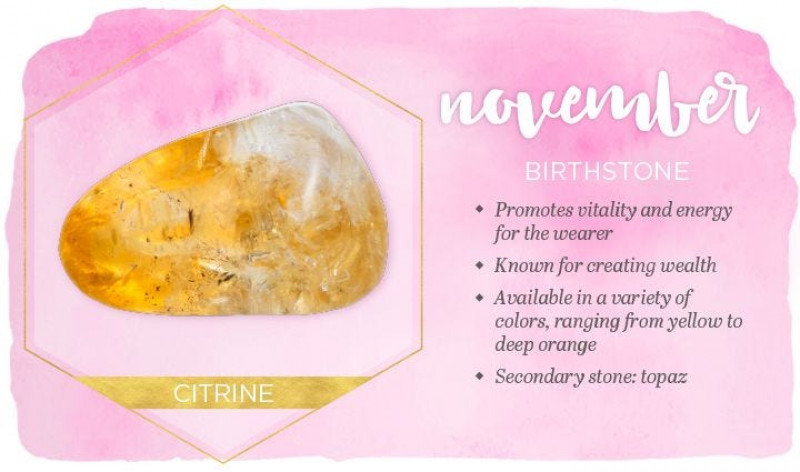 Birthstone and Flower of November Month: 