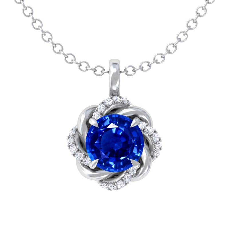 Explore AAAAA Quality Grade Natural Sapphire Necklace Pendant: 