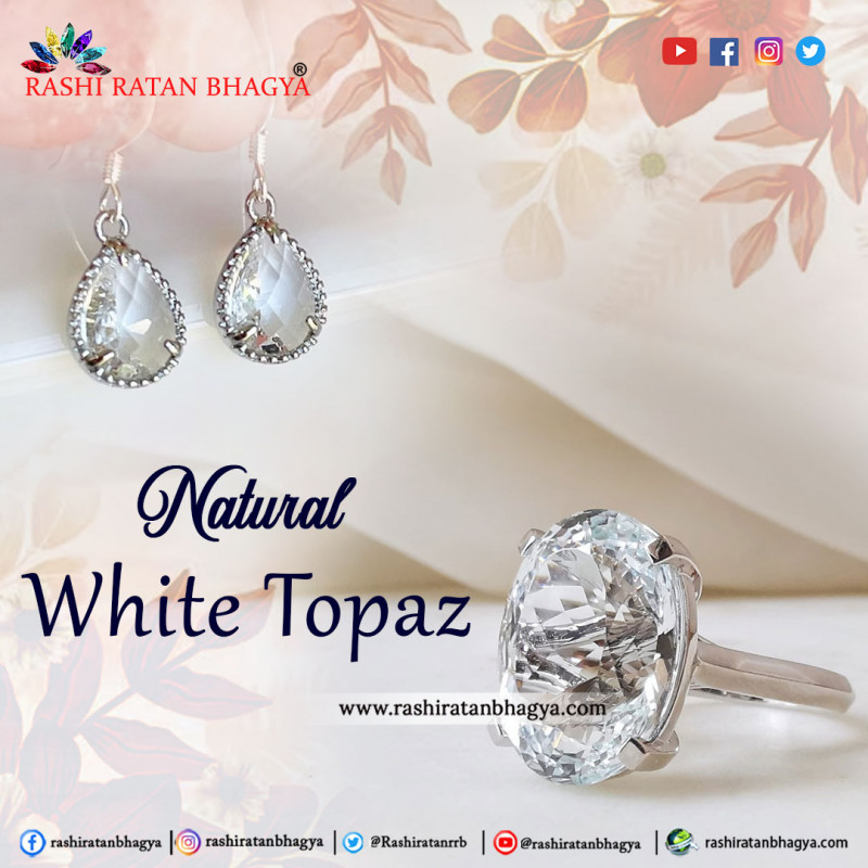 White Topaz Gemstone Online from Rashi Ratan Bhagya: 
