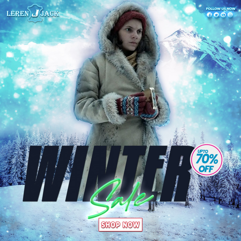 His Dark Materials Dafne Keen Leather Coat: 
