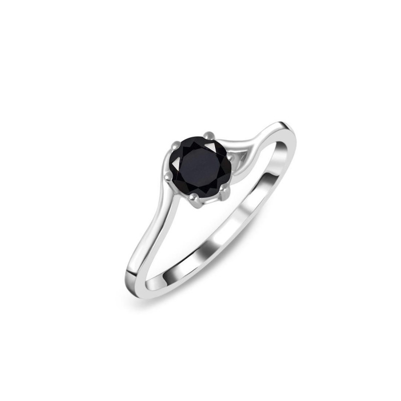 Stylish Shield: Black Tourmaline Ring: 