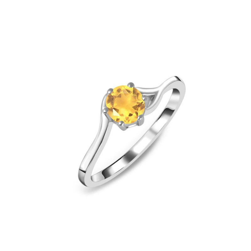 Natural Citrine Ring - And Silver Gemstone Rings: 