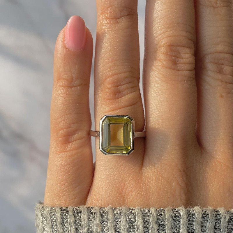 Eternal Sunshine Lemon Quartz Ring: 