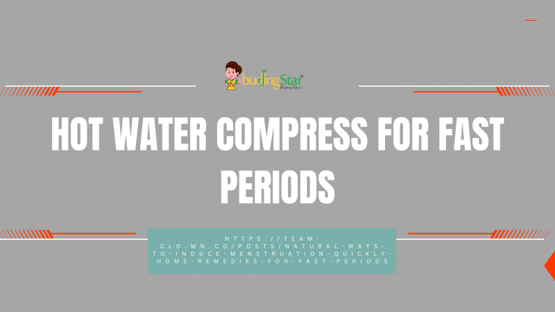 Hot Water Compress For Fast Periods: 