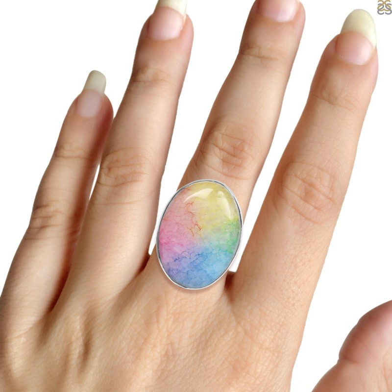 Assorted Rainbow Quartz Jewelry Known as Angel Aura Quartz: 