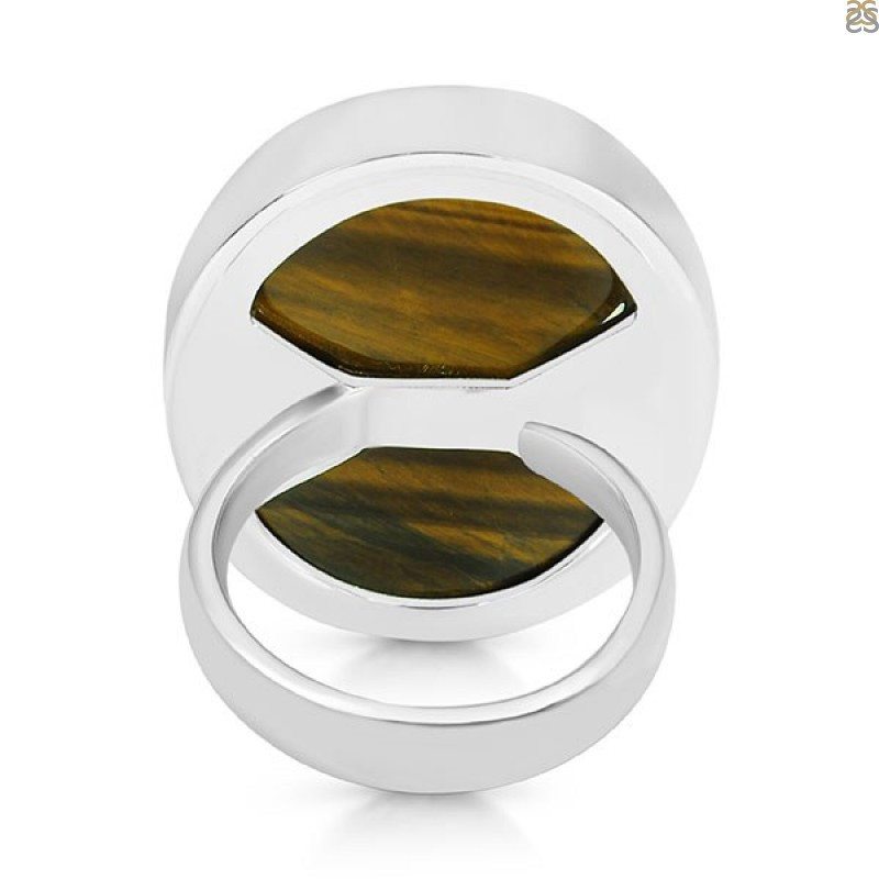 Tiger Eye Ring - A Gemstone That Represents Chatoyancy Effect: 
