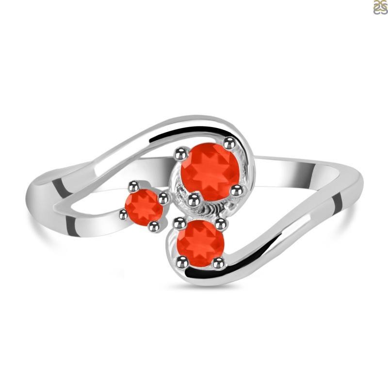 Glamorous Red Onyx Rings by Rananjay Exports: 