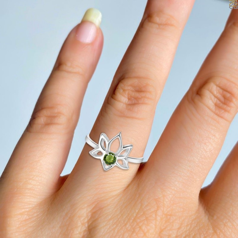 Moldavite Ring An Evergreen Beauty for Wholesale Collection: 