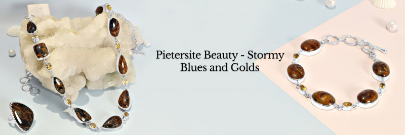 Pietersite Marvels: The Meeting Point of Stormy Blues and Golds: 