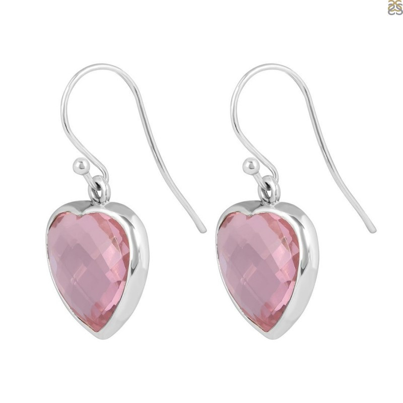 Glass Earrings - A Glowing Pink Collection: 