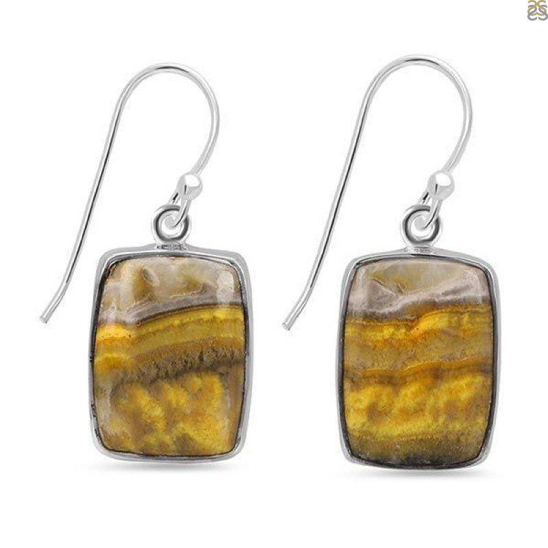 Buy Real Bumble Bee Jasper Earrings at Manufacturing Prices | Rananjay Exports: 