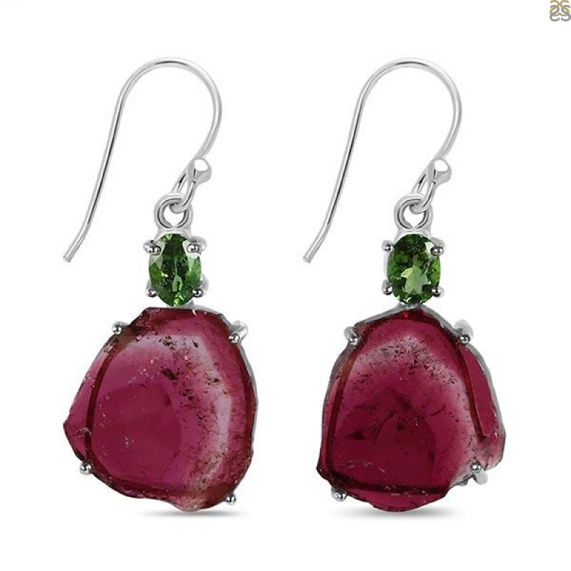 Tourmaline Earrings An Astonishing Collection With Beautiful Lustre: 