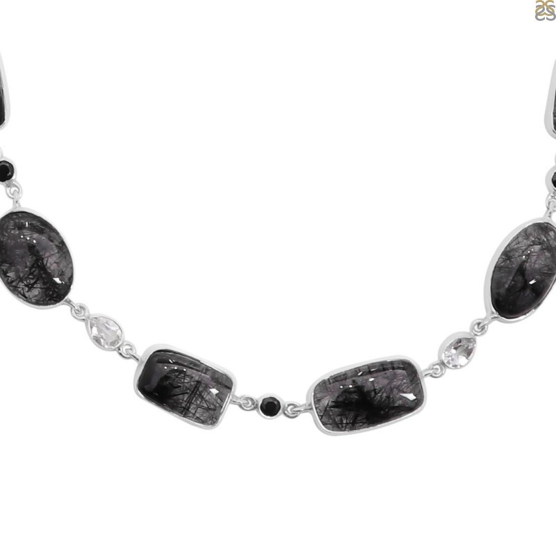 Style Yourself With Black Rutile Necklace: 