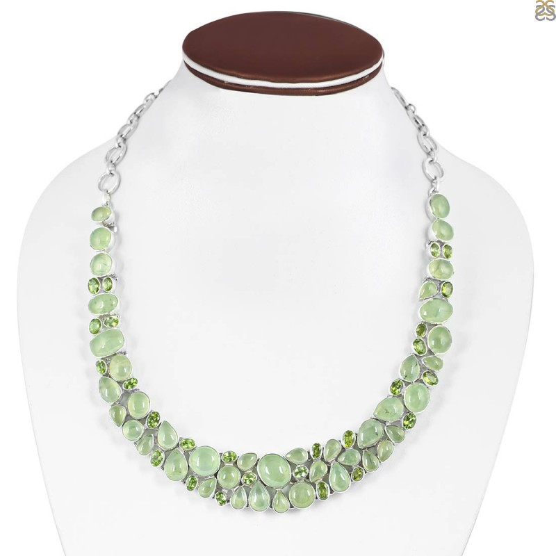 Prehnite Necklace - A Mesmerising Gemstone For The Libran Folks: 