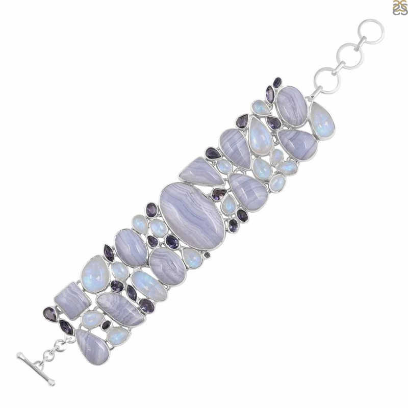 Blue Lace Agate Jewelry Gemstone: 