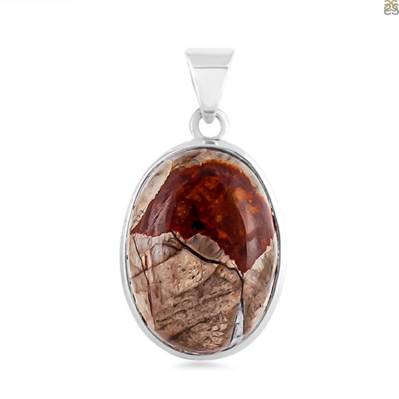 Mushroom Rhyolite Pendant - An Eternal Beauty: 