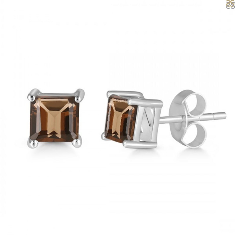 Smoky Earring: The Stone of Transformation: 