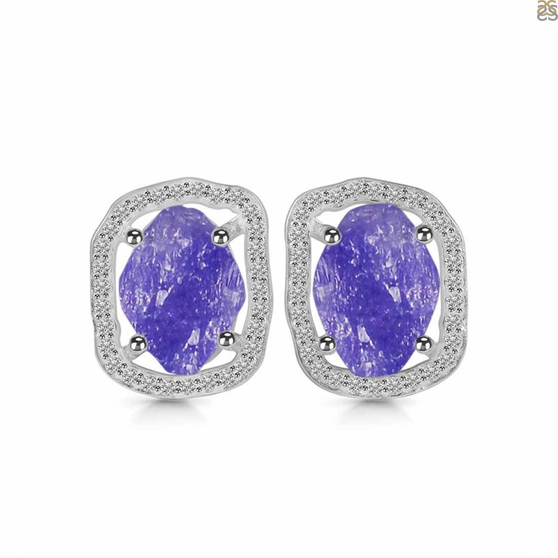 Tanzanite Earrings - A Delightful Purple Collection: 