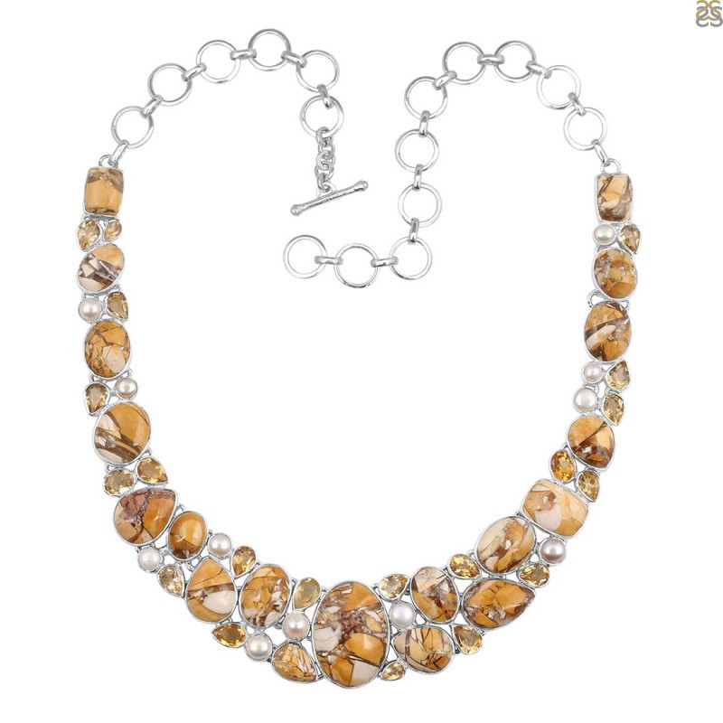 Brecciated Mookaite Necklace - A Jewelry Piece That Increases Self-Assurance: 
