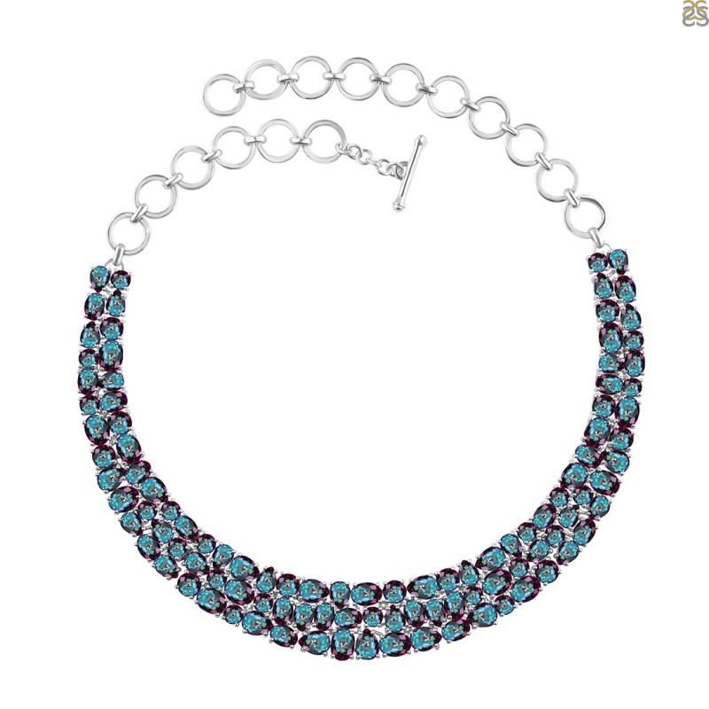 Mystic Topaz Necklace - The Status of Royal Adornment: 