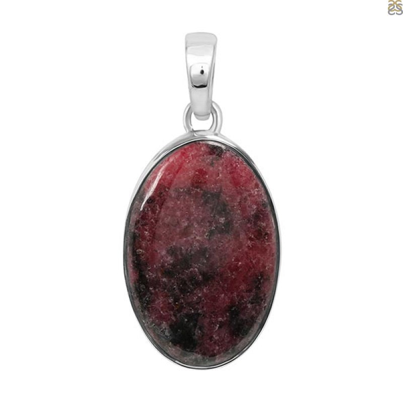 Elegant Appeal: Rhodonite Pendant: 