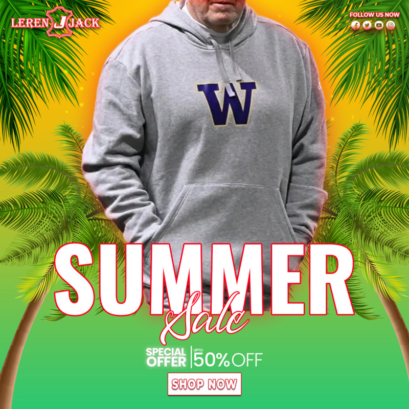 Bill Belichick Washington Huskies Grey Hoodie: 