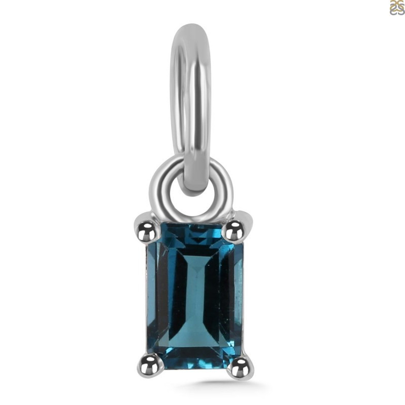 London Blue Topaz Pendants: The Stone of Prosperity: 