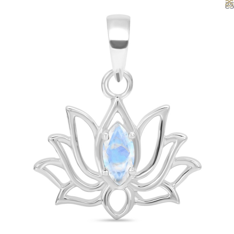 Sterling Silver Moonstone Pendant | Moonstone Pendants: 