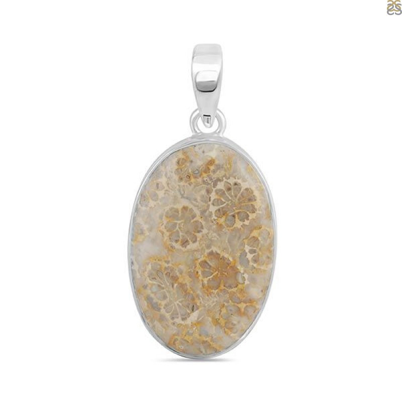 Fossilized Coral Pendants Collection at Wholesale Prices: 