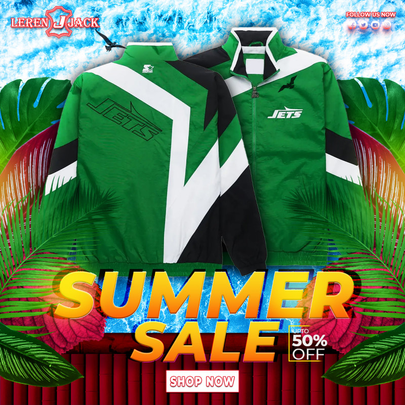 New York Jets Star Windbreaker Full-Zip Jacket: 