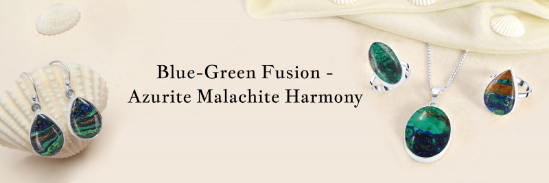 Azurite Malachite Harmony: Where Blue and Green Unite in Beauty: 
