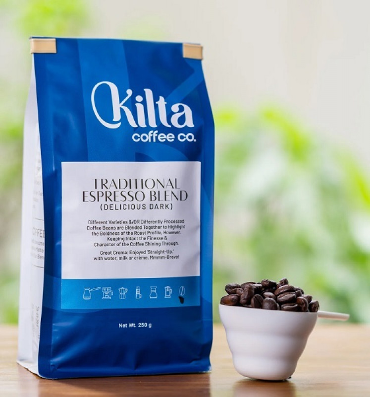 Espresso Blend Dark Coffee Beans: 