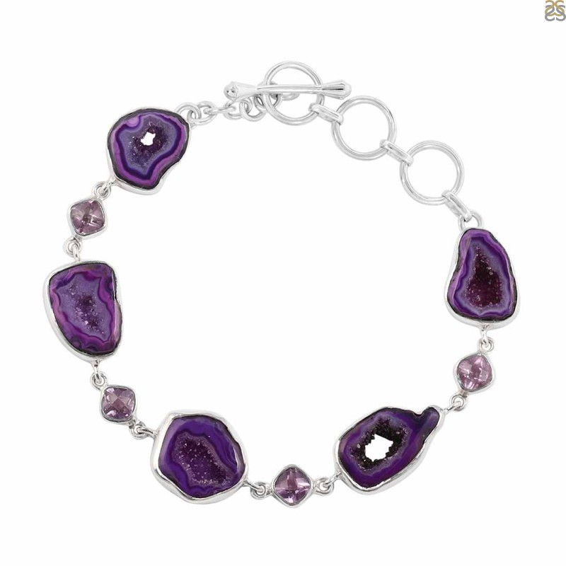 Rarity Doesn't Really Hide Its Heroism! Purple Agate Bracelet: 