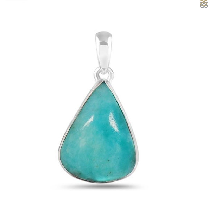 Amazonite Pendant: Hope's Stone: 