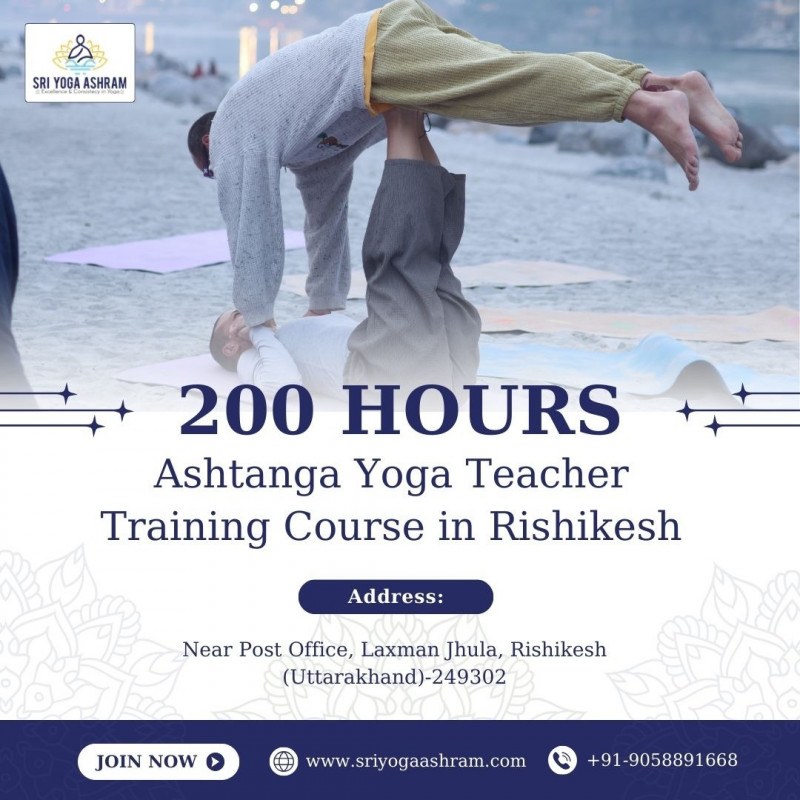 Affordable Ashtanga Yoga Teacher Training in Rishikesh, India | Sri Yoga Ashram: 