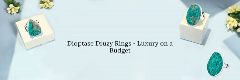 Style On A Budget: Affordable Dioptase Druzy Rings That Look Luxurious: 