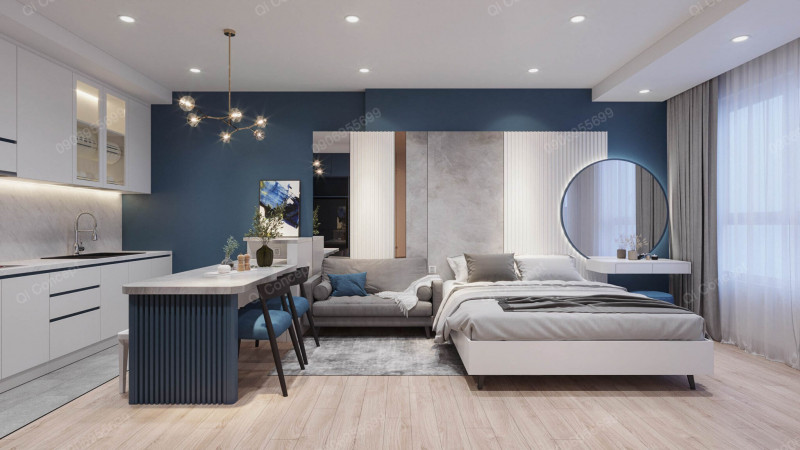 Thiết Kế Thi Công Nội Thất Dự Án Sunrise City View Q7 – Studio 38m2