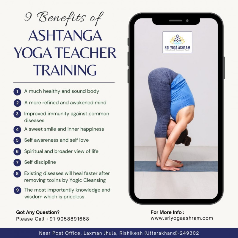 Transformative 200 Hour Ashtanga Vinyasa Yoga Teacher Training in Rishikesh | Sri Yoga Ashram: 