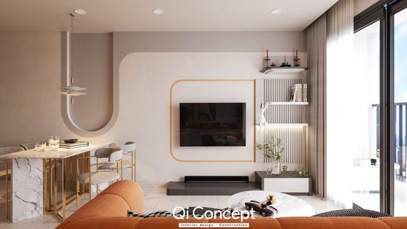 Thiết Kế Nội Thất Chung Cư 60m2 - Biến Không Gian Nhỏ Thành Cung Điện Tiện Nghi: 