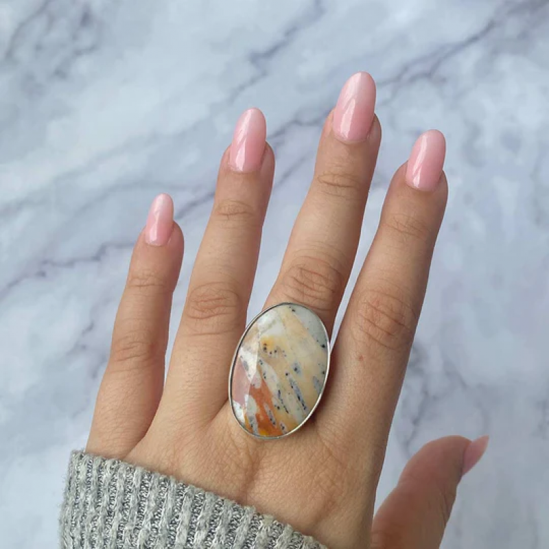 Gift Yourself Authentic Sagacia Deerfawn Jasper Jewelry: 