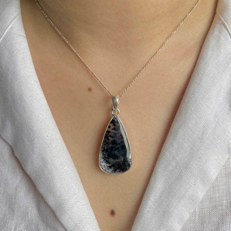 Natural Beauty Unveiled: Dendritic Agate Jewelry by Sagacia: 