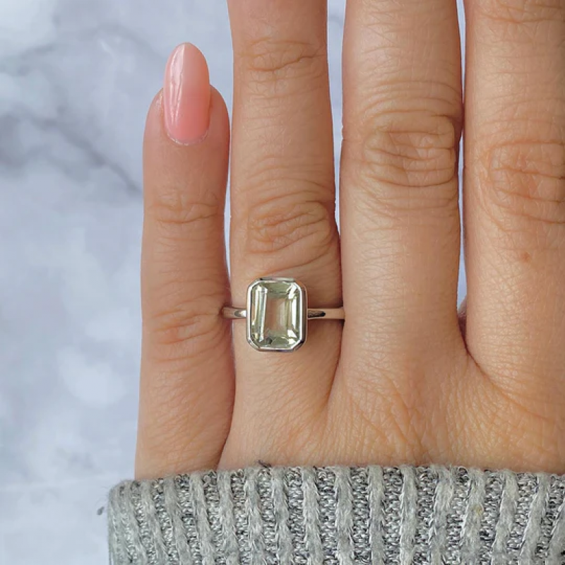 Whispering Forest: Green Amethyst Jewelry of Serenity: 