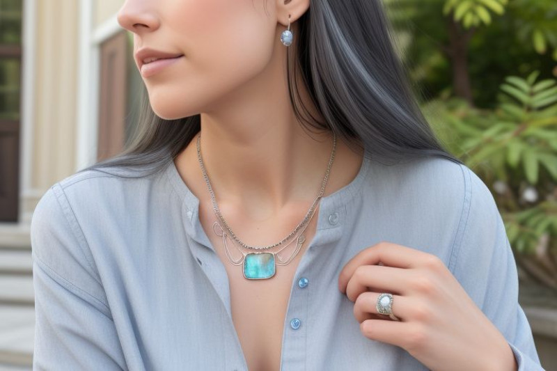 Mesmeric Labradorite Jewelry: 