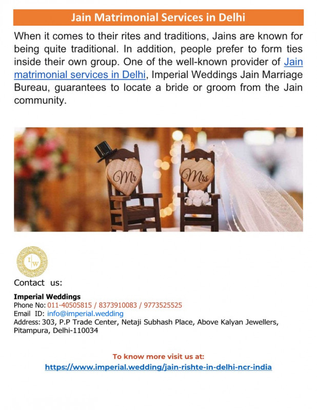 Jain Matrimonial Services in Delhi: 