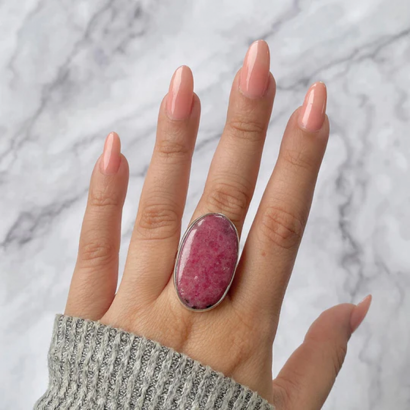 Gentle Grace: Rhodonite Gemstone Elegance: 