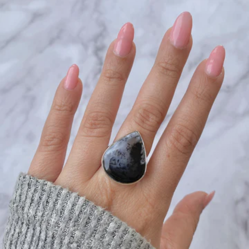 Stunning Statement Dendritic Agate Rings to Elevate Your Style in 2024: 