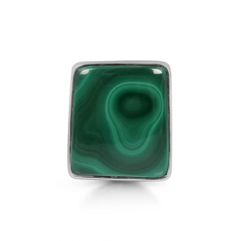Statement Malachite Ring: A Bold Expression of Elegance: 